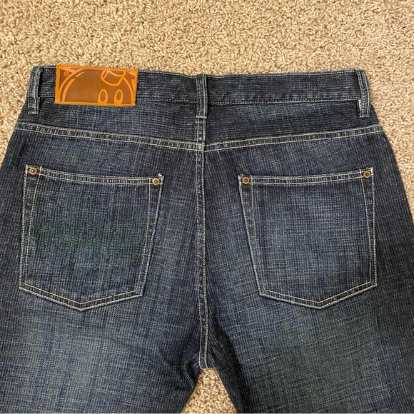 THE HUNDREDS - Blue Selvedge Denim Jeans with Green Stitching - Size 34 - Picture 3 of 15